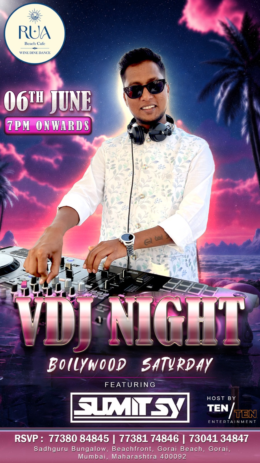 Bollywood DJ Night in Gorai Mumbai