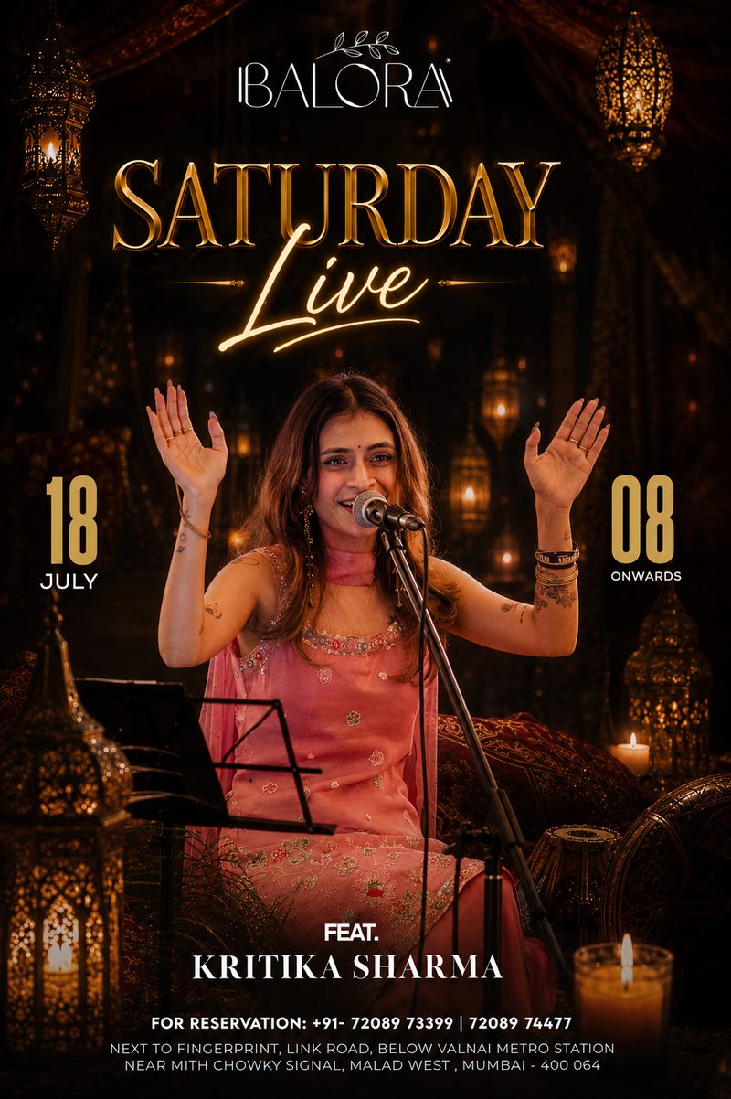 Saturday Live at Balora – Kritika Sharma Live